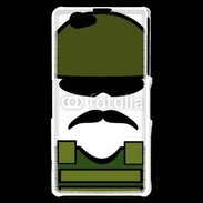 Coque Sony Xperia Z1 Compact Moustache militaire