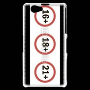 Coque Sony Xperia Z1 Compact Interdit au moins de ...