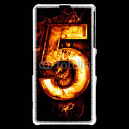 Coque Sony Xperia Z1 Compact Cinq en feu