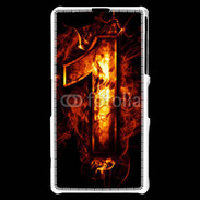 Coque Sony Xperia Z1 Compact Un en feu