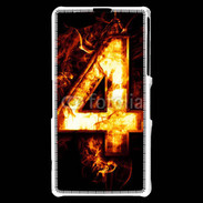 Coque Sony Xperia Z1 Compact Quatre en feu