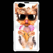 Coque Sony Xperia Z1 Compact Yorkshire avec un cornet de glace