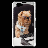 Coque Sony Xperia Z1 Compact Chien informaticien