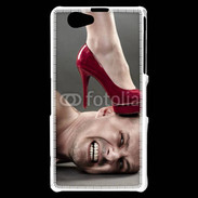 Coque Sony Xperia Z1 Compact Homme sous escarpin 2