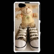 Coque Sony Xperia Z1 Compact peluche et converses