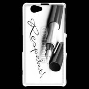 Coque Sony Xperia Z1 Compact Respect en écriture