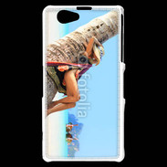 Coque Sony Xperia Z1 Compact Sieste contre un palmier sur la plage