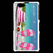 Coque Sony Xperia Z1 Compact La vie en rose à la plage