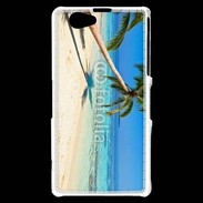 Coque Sony Xperia Z1 Compact Palmier sur la plage tropicale