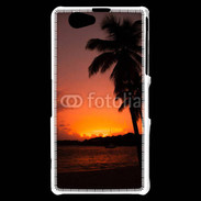 Coque Sony Xperia Z1 Compact Cocotier au soleil couchant