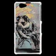 Coque Sony Xperia Z1 Compact Kiss graffiti