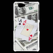 Coque Sony Xperia Z1 Compact Paire d'as au poker 2