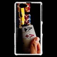 Coque Sony Xperia Z1 Compact Poker paire d'as