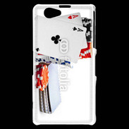 Coque Sony Xperia Z1 Compact Paire d'as au poker 5