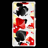 Coque Sony Xperia Z1 Compact Carte et dés en folie