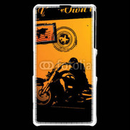 Coque Sony Xperia Z1 Compact motorcycle rider background