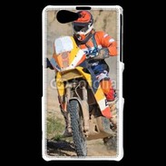 Coque Sony Xperia Z1 Compact Rallie Raid en moto
