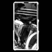 Coque Sony Xperia Z1 Compact Moto et chrome