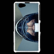 Coque Sony Xperia Z1 Compact homme avec casque de moto