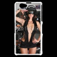 Coque Sony Xperia Z1 Compact Femme sexy moto 1
