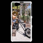Coque Sony Xperia Z1 Compact Femme sexy moto 2
