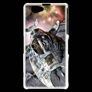 Coque Sony Xperia Z1 Compact Vaisseau spatial sur la lune