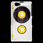 Coque Sony Xperia Z1 Compact Cassette audio transparente 1