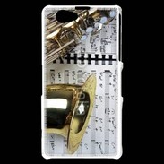 Coque Sony Xperia Z1 Compact Saxophone et partitions 15