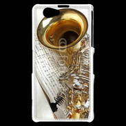 Coque Sony Xperia Z1 Compact Saxophone et partitions 16