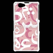 Coque Sony Xperia Z1 Compact Paterne de lettres Arabes 160