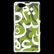 Coque Sony Xperia Z1 Compact Paterne de lettres Arabes 180