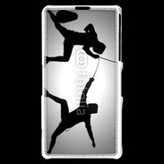 Coque Sony Xperia Z1 Compact Silhouette d'escrimeurs