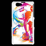 Coque Sony Xperia Z1 Compact Joueur de basket en dessin