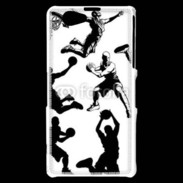 Coque Sony Xperia Z1 Compact Silhouette de basketeur