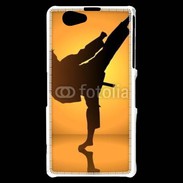 Coque Sony Xperia Z1 Compact Silhouette de karatéka