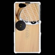 Coque Sony Xperia Z1 Compact Squash raquette et balle