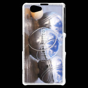 Coque Sony Xperia Z1 Compact Boule de pétanque chromée