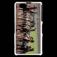 Coque Sony Xperia Z1 Compact Arrivée de course de trot en sulky