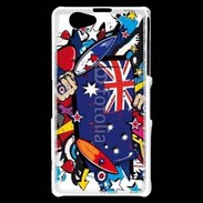 Coque Sony Xperia Z1 Compact Graffiti Australie rugby