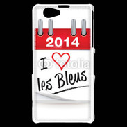Coque Sony Xperia Z1 Compact J'aime les bleus 2014