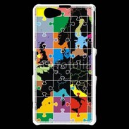 Coque Sony Xperia Z1 Compact Puzzle de l'Europe