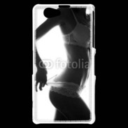 Coque Sony Xperia Z1 Compact Lingerie noir et blanc