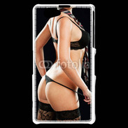 Coque Sony Xperia Z1 Compact Lingerie de charme avec cravate