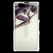 Coque Sony Xperia Z1 Compact Femme sexy pensante en lingerie