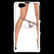 Coque Sony Xperia Z1 Compact jambes talons aiguilles lingerie sexy