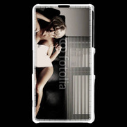 Coque Sony Xperia Z1 Compact femme sexy canapé 2