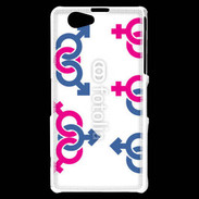 Coque Sony Xperia Z1 Compact Symboles homme femme