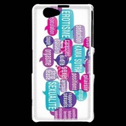 Coque Sony Xperia Z1 Compact Nuage de mots sexy