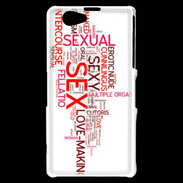 Coque Sony Xperia Z1 Compact Nuage de mots sexy 2