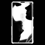 Coque Sony Xperia Z1 Compact Couple en noir et blanc 10